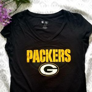NFL Green Bay Packers V Neck Size Large